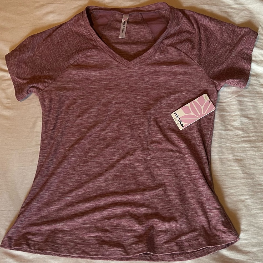 Ebb & Flow active pink/purple active tee